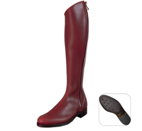 Bota 'Los Nietos' en ternera flor 1850 | Piso Sevilla | Color cereza