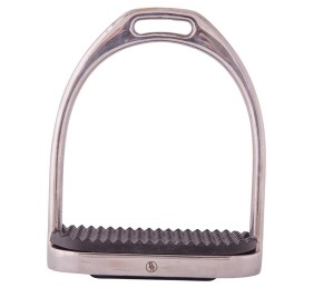 Estribo Acero Inoxidable BR Con Taco Negro