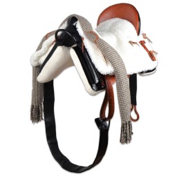 Silla de montar vaquera acoso y derribo | Negra