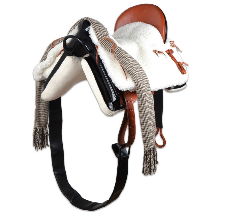 Silla de montar vaquera acoso y derribo | Negra