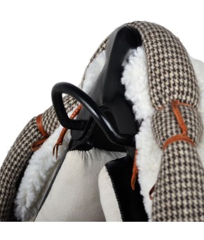 Silla de montar vaquera acoso y derribo | Negra