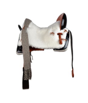 Silla de montar vaquera acoso y derribo | Negra