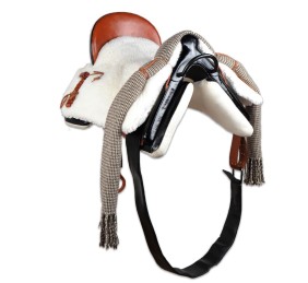 Silla de montar vaquera acoso y derribo | Negra