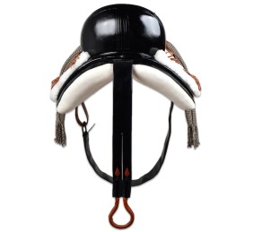 Silla de montar vaquera acoso y derribo | Negra