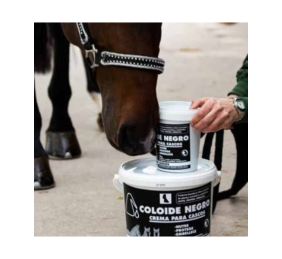 Crema cascos coloide negro