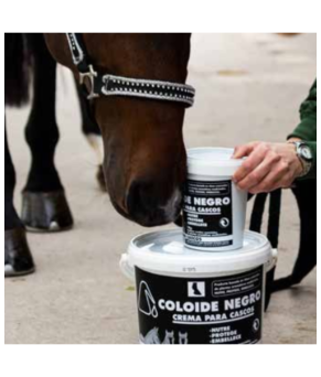 Crema cascos coloide negro