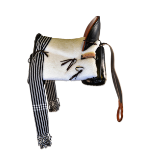 Silla de montar vaquera poni 'Initium' | Negra