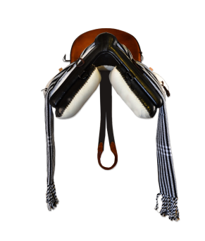 Silla de montar vaquera poni 'Initium' | Negra