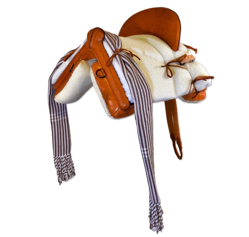 Silla de montar vaquera poni 'Initium'| Avellana