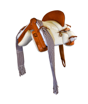 Silla de montar vaquera poni 'Initium'| Avellana