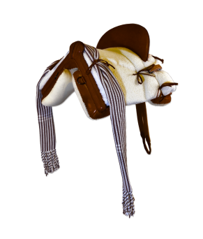 Silla de montar vaquera poni 'Initium'| Chocolate
