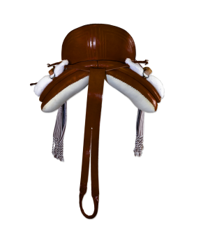 Silla de montar vaquera poni 'Initium'| Chocolate