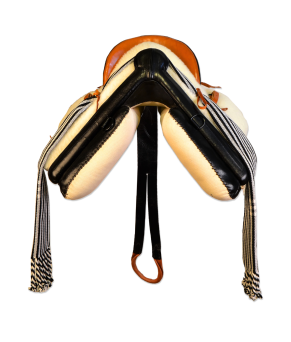 Silla de montar vaquera 'Initium' | Negra