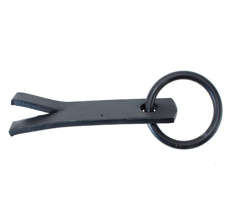 Argolla de agarre con garra pavonada