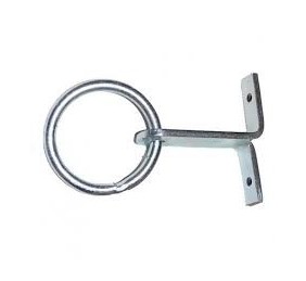 Argolla con garra galvanizada