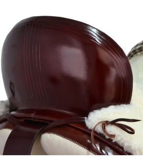 Silla de montar vaquera de fibra de carbono modelo Victoria | Chocolate