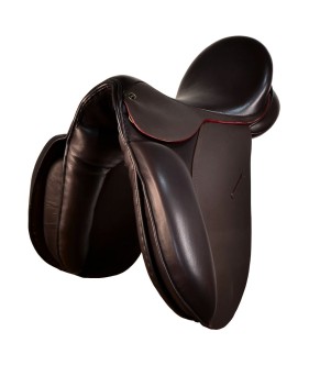 Silla inglesa doma Premium 'Neuss' | Marrón