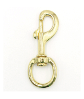 Mosquetón giratorio fuerte | 80 mm | Dorado