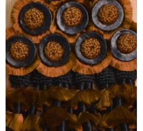 Mosquero de seda artesano premium | Marrón y negro