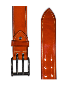 Cinturón de cuero 'Los Nietos' hecho a mano costuras | Doble Pincho