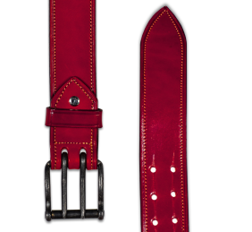 Cinturón de cuero 'Los Nietos' hecho a mano costuras | Doble Pincho