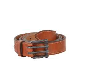 Cinturón de cuero 'Los Nietos' hecho a mano costuras | Doble Pincho