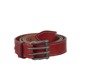 Cinturón de cuero 'Los Nietos' hecho a mano costuras | Doble Pincho