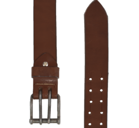 Cinturón de cuero Los Nietos hecho a mano Liso Pespunte | Doble Pincho