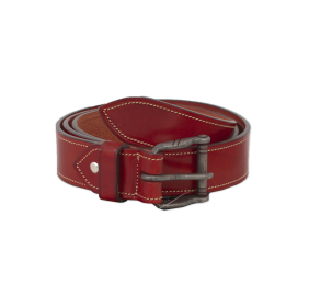 Cinturón de cuero Los Nietos hecho a mano costuras