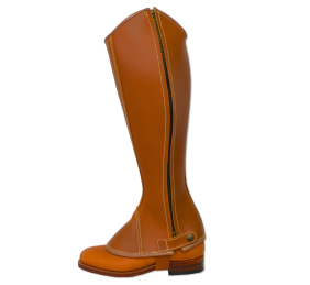 Polaina Modelo Serraje Natural | Cremallera