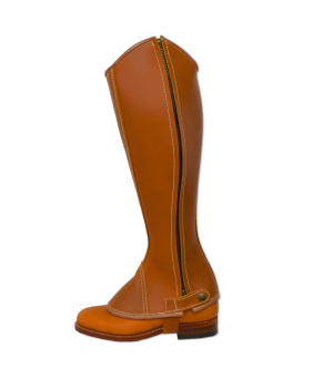 Polaina Modelo Serraje Natural | Cremallera