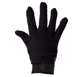 Guantes de montar Premiere de algodón | Negro