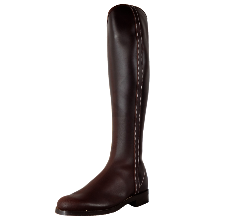 Bota 1850 Los Nietos serraje engrasado | Piso suela | Castaña