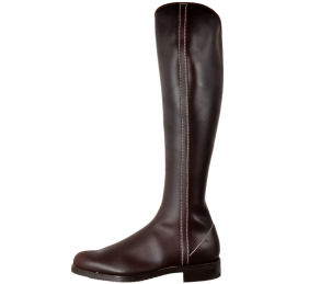 Bota 1850 Los Nietos serraje engrasado | Piso suela | Castaña