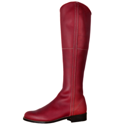 Bota piel flor de ternera 'Los Nietos' 1850 | Piso suela | Cereza