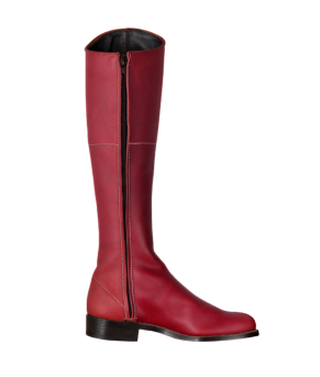 Bota piel flor de ternera 'Los Nietos' 1850 | Piso suela | Cereza