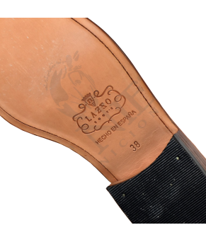 Bota piel flor de ternera 'Los Nietos' 1850 | Piso suela | Cereza