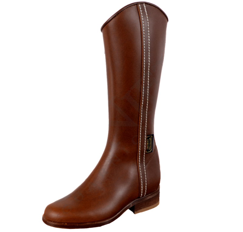 Bota cadete cremallera interior | Modelo 149 | Castaña