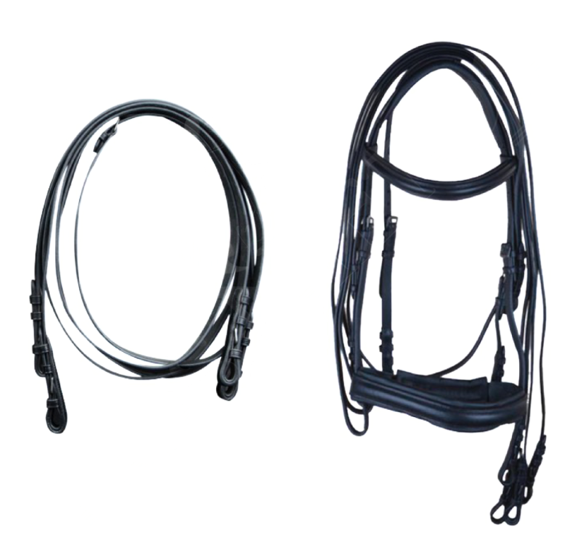 Cabezada inglesa de doma con doble rienda S-112