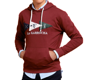 Sudadera con capucha 'La Garrocha' | Tinto
