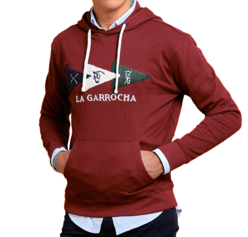 Sudadera con capucha 'La Garrocha' | Tinto
