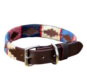 Collar de perro Marisma | Rosa, celeste y blanco