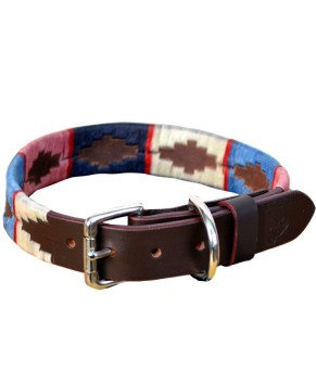 Collar de perro Marisma | Rosa, celeste y blanco