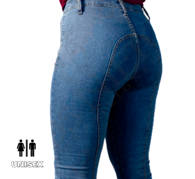 Pantalón para montar vaquero elástico | Oscuro