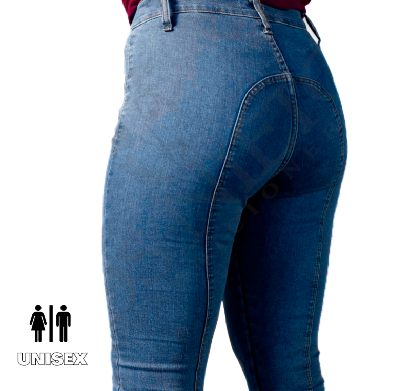 Pantalón para montar vaquero elástico | Oscuro