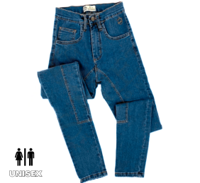 Pantalón para montar vaquero elástico | Oscuro