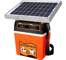 Pastor eléctrico Impacto con placa solar 10W