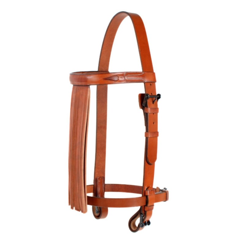 Cabezada vaquera 'Los Nietos' | Hebilla pavonada