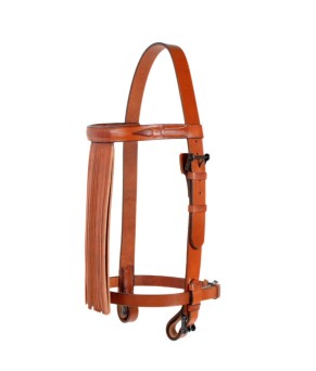 Cabezada vaquera 'Los Nietos' | Hebilla pavonada