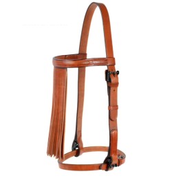 Cabezada vaquera con fundones 'Los Nietos' | Hebilla pavonada